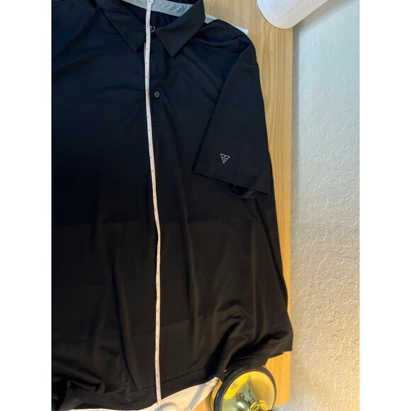 Maelreg Performance Men’s 2XL Short Sleeve Black Polo Golf Shirt - Picture 8 of 10